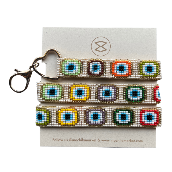Cellphone Strap Nazar Beige