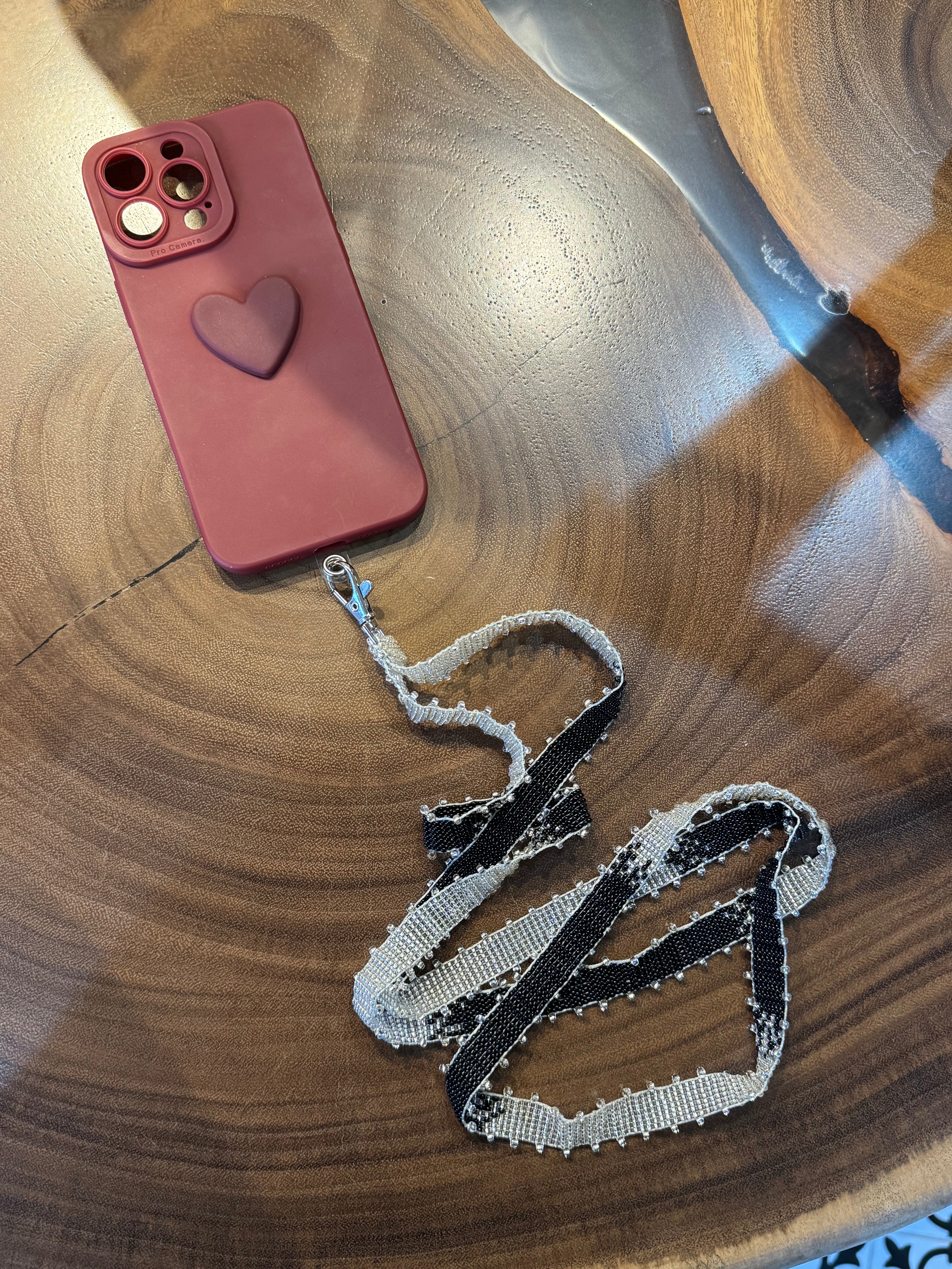 Cellphone Strap Degrade silver