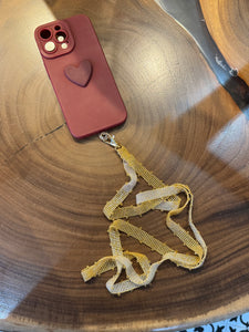 Cellphone Strap Degrade Gold