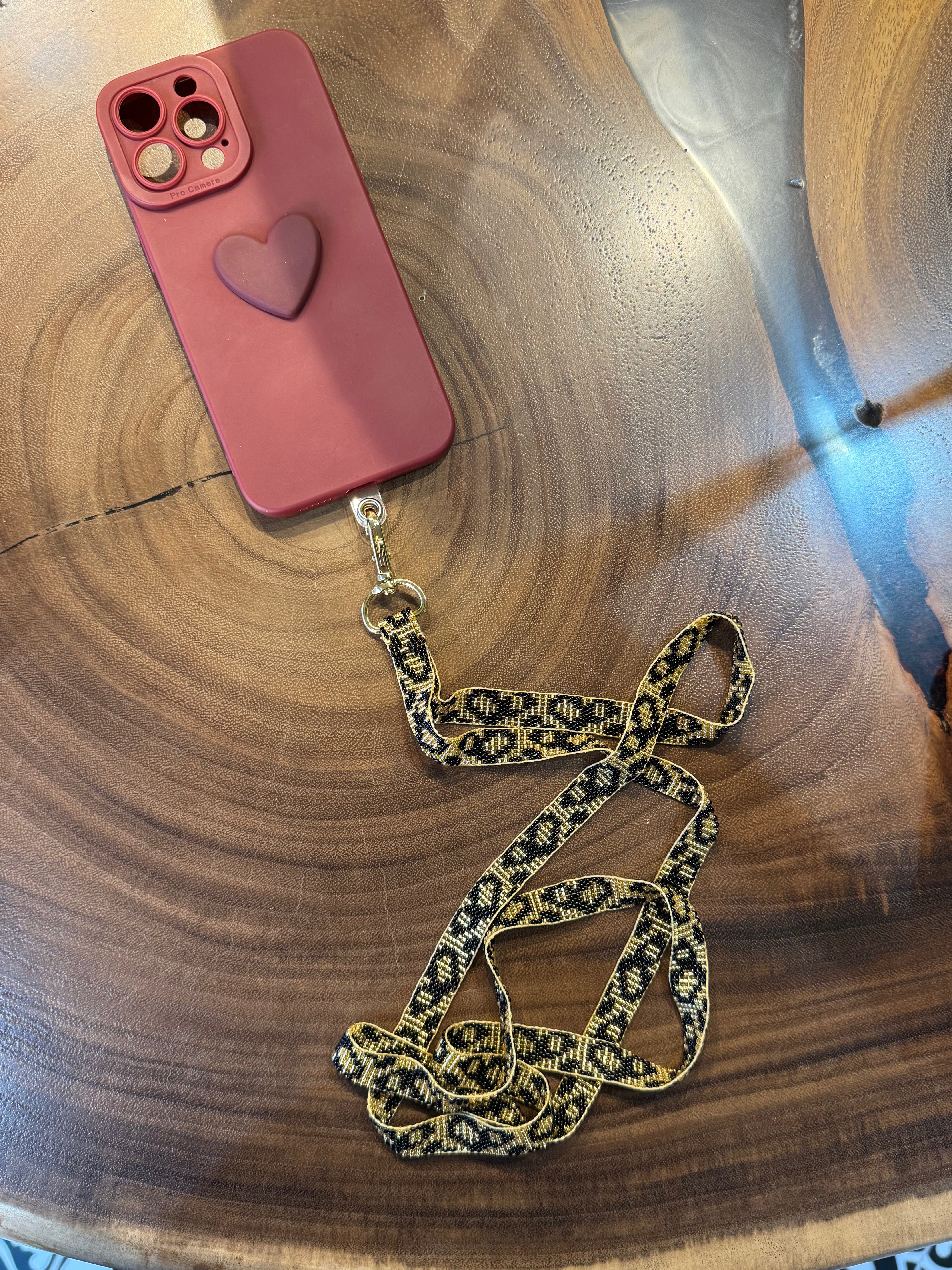 Cellphone Strap Tiger Gold