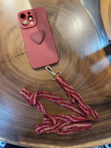 Cellphone Strap Zebra Pink